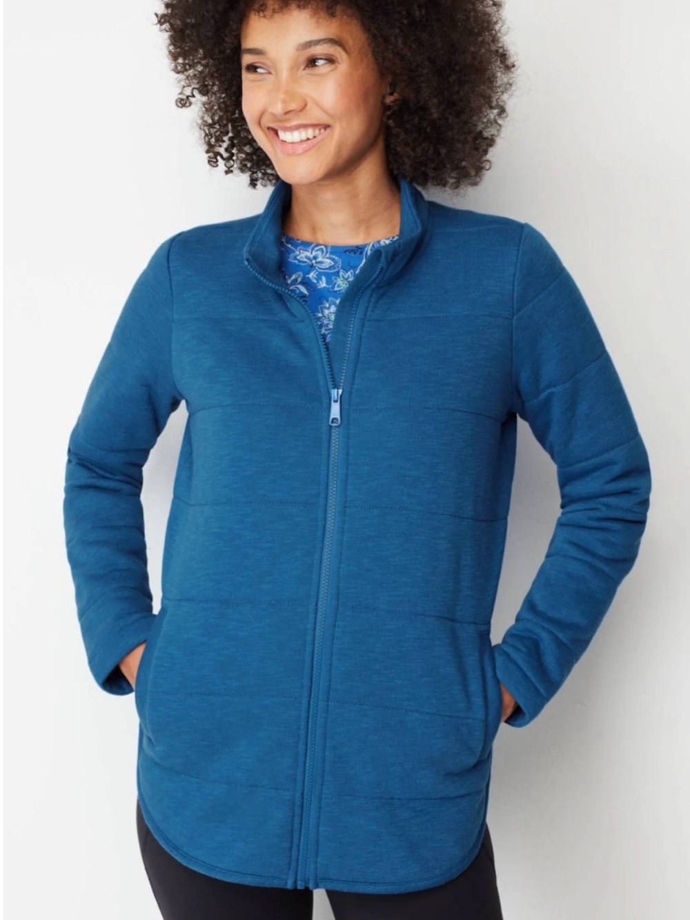 J.Jill "Comfy Fit" quilted knit jacket